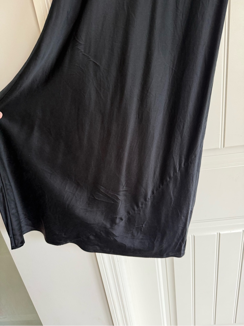 Quince Black Washable Silk Midi Slip Dress - Picture 4 of 12